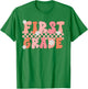 First Grade Teacher Retro Vintage 1st Grade Teacher Team Women Girls Kids T-Shirt - T-Shirt | Irish Green