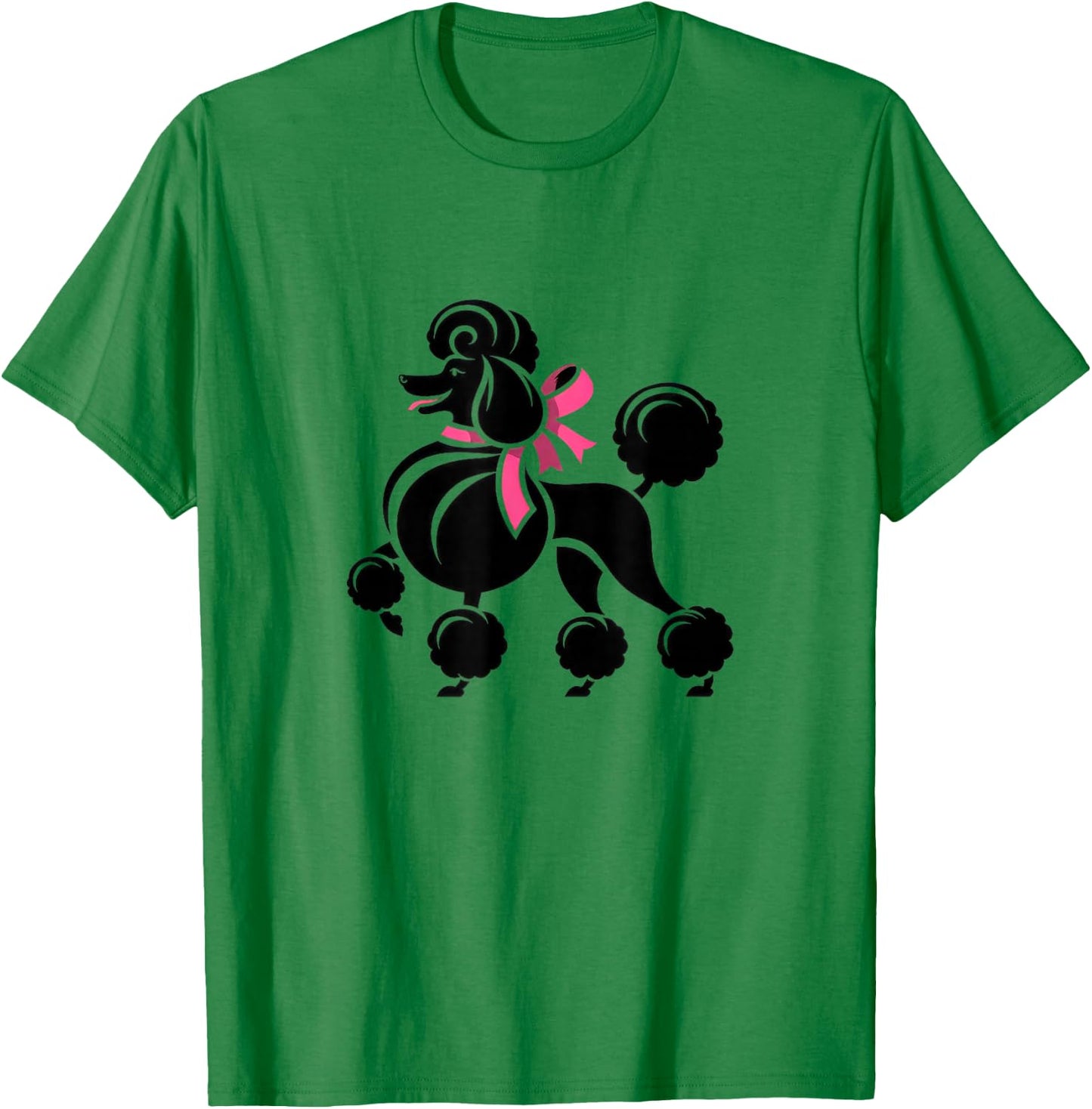 Sock Hop Cutie 50's Costume Big Poodle 1950's Party Cute T-Shirt - T-Shirt | Irish Green