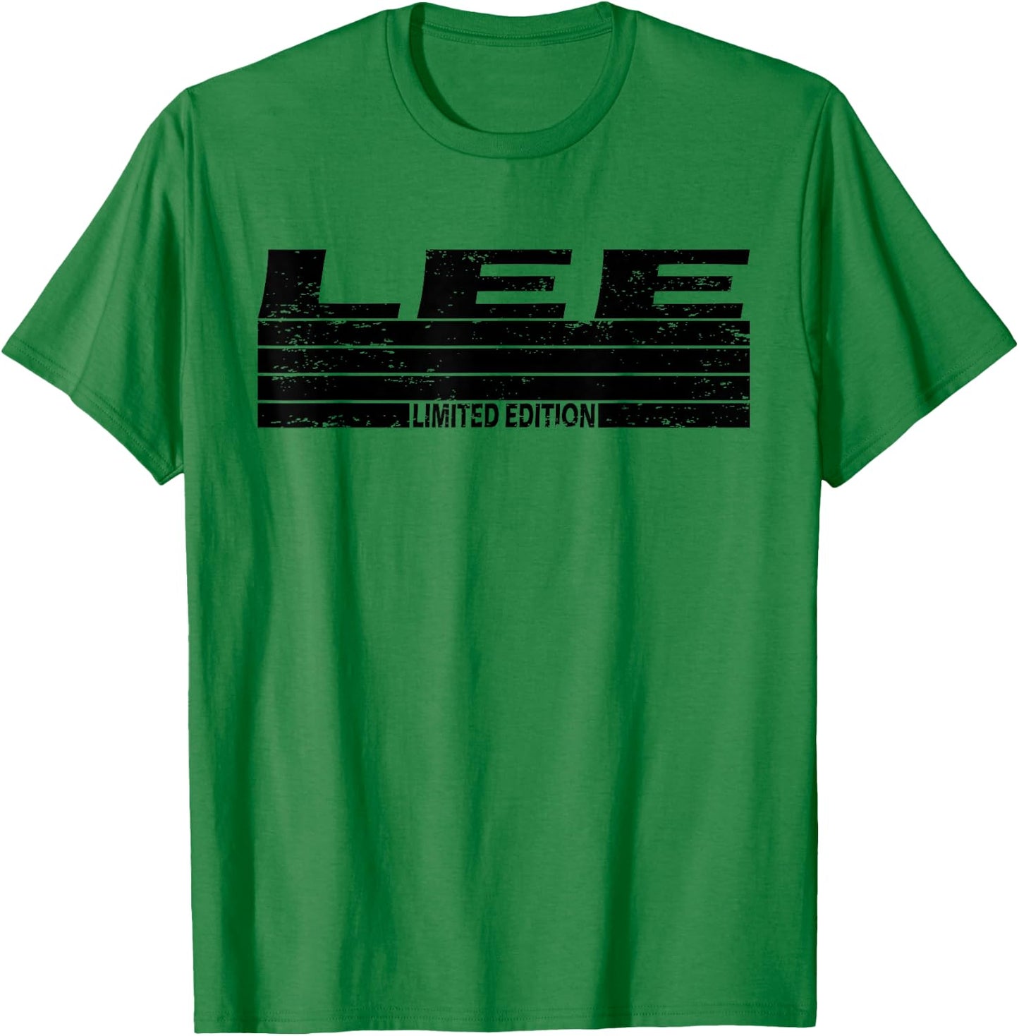 Lee Surname Limited Edition Retro Vintage Style Sunset T-Shirt - T-Shirt | Irish Green