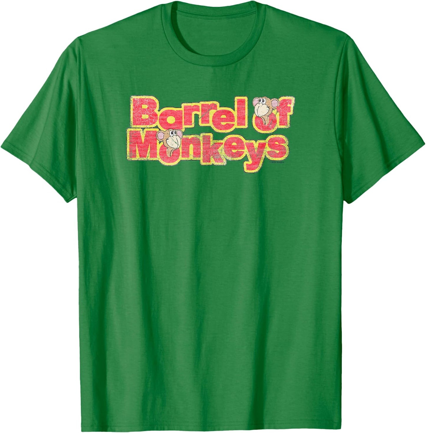 Barrel Of Monkeys Classic Retro Vintage Logo T-Shirt - T-Shirt | Irish Green