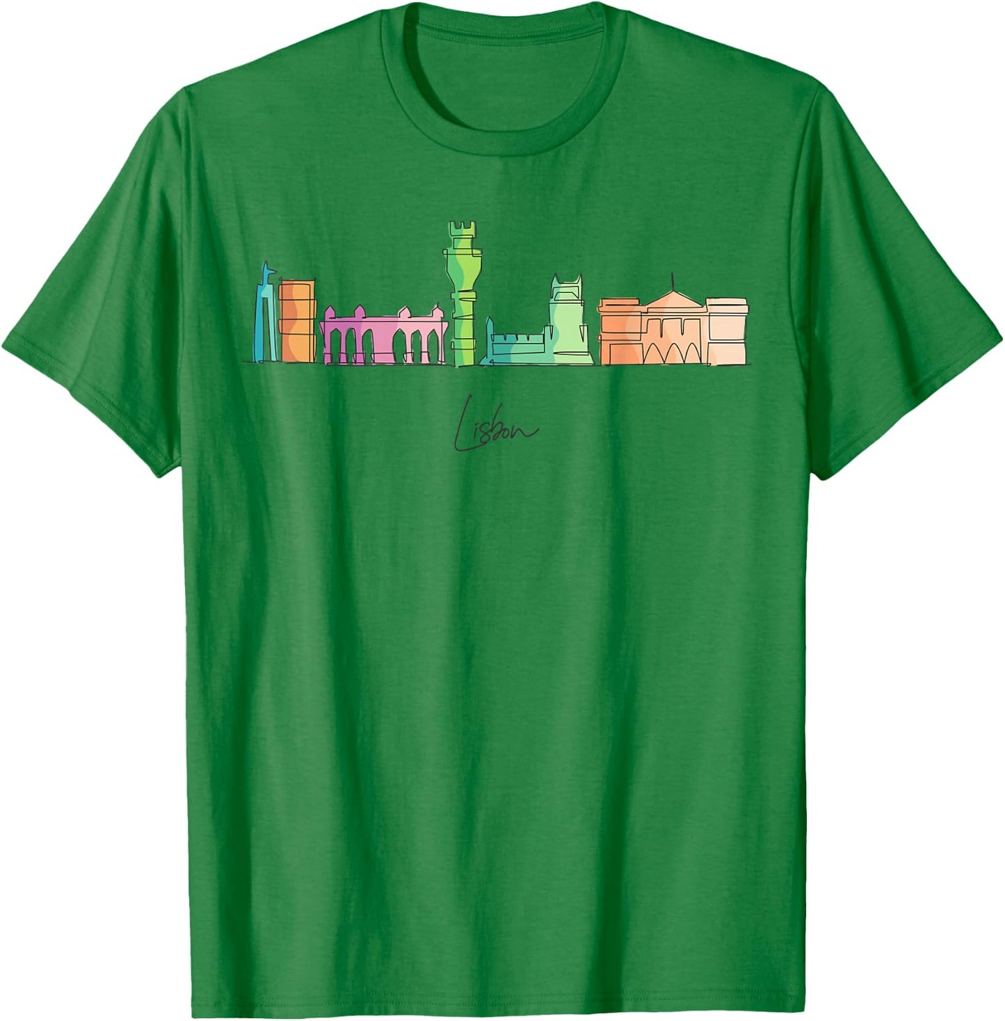 Travel Europe Portugal Lisbon Portuguese Vacation Souvenir T-Shirt - T-Shirt | Irish Green