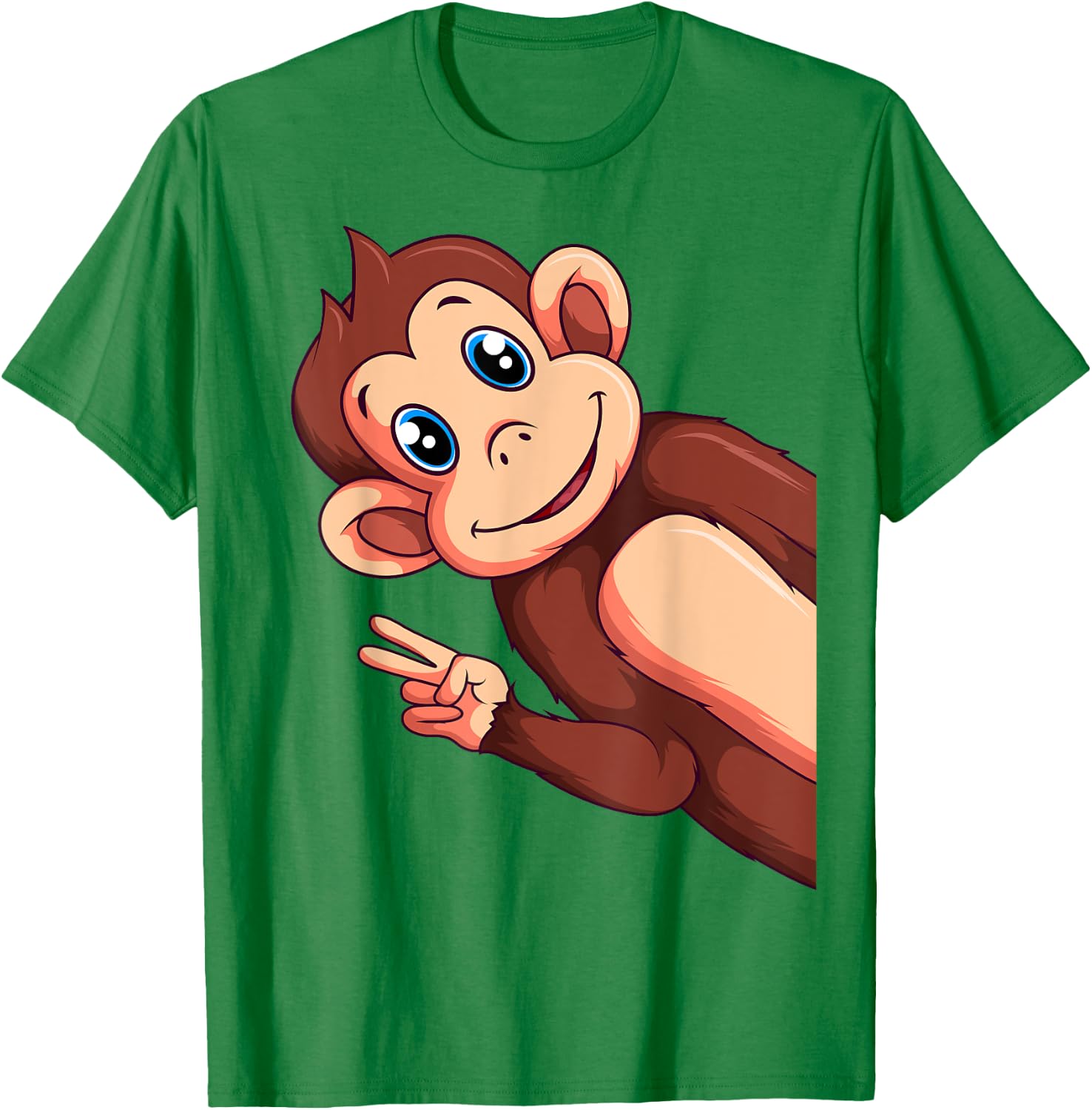 Monkey Lover Boys Girls Kids Women T-Shirt - T-Shirt | Irish Green