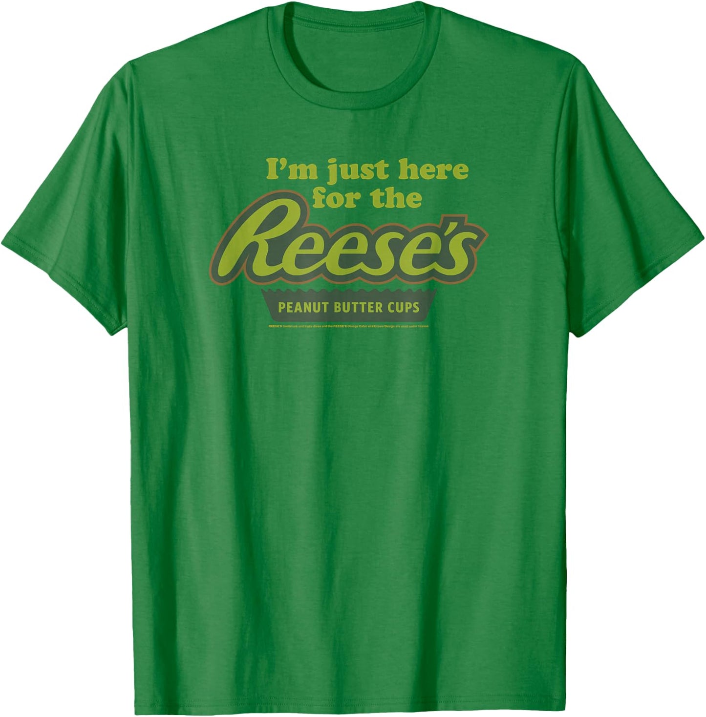 Reese's Just Here Peanut Butter Cups T-Shirt - T-Shirt | Irish Green