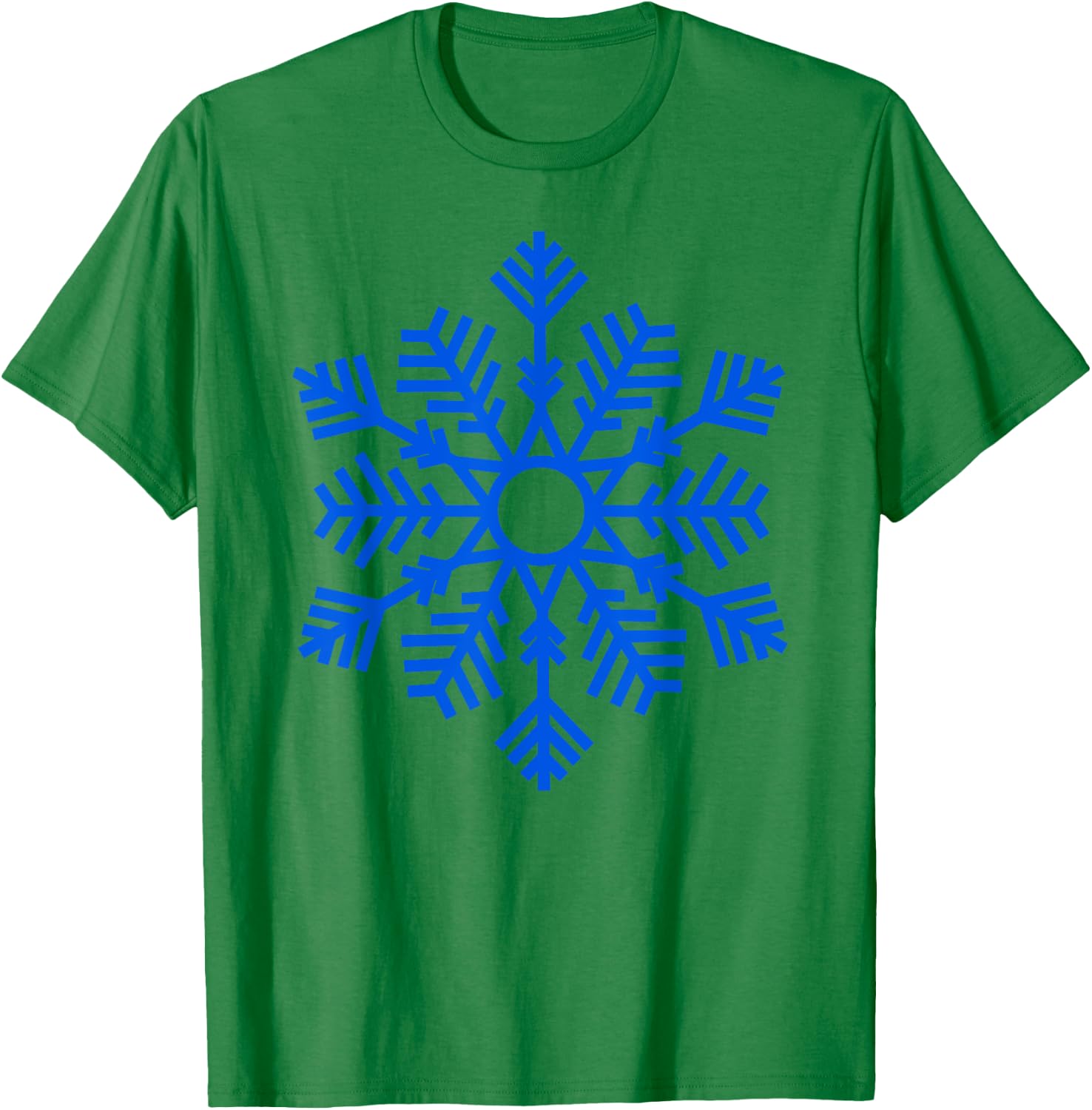 Blue Snowflake Winter Women And Kids Xmas Christmas T-Shirt - T-Shirt | Irish Green