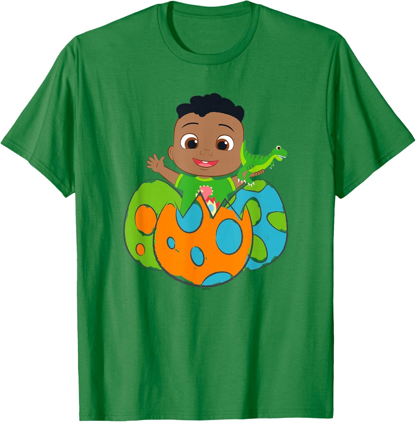 CoComelon Cody Dino Eggs Drawn Poster T-Shirt - T-Shirt | Irish Green