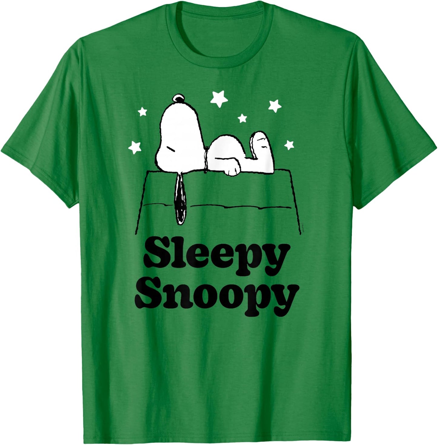 Peanuts Sleepy Snoopy T-Shirt - T-Shirt | Irish Green