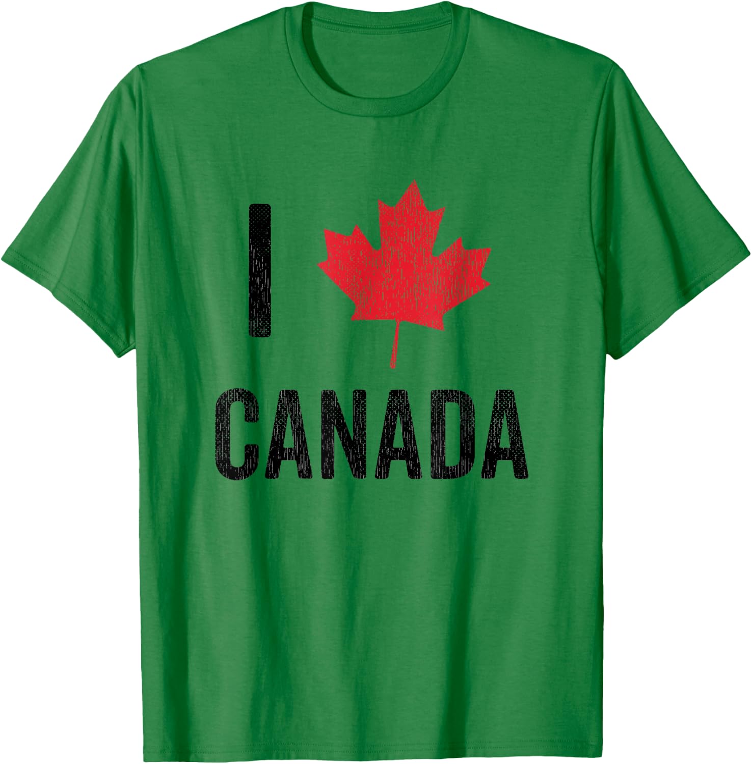 Canada Souvenir Maple Leaf I Love Canada T-Shirt - T-Shirt | Irish Green