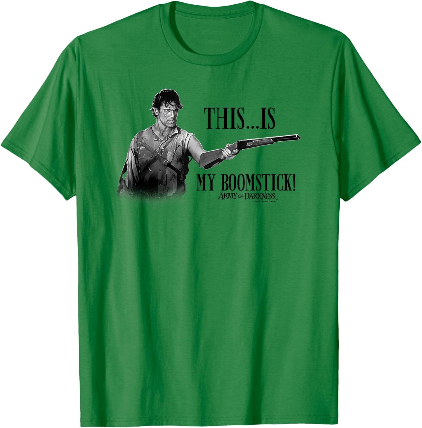 Army of Darkness Boomstick! T-Shirt - T-Shirt | Irish Green