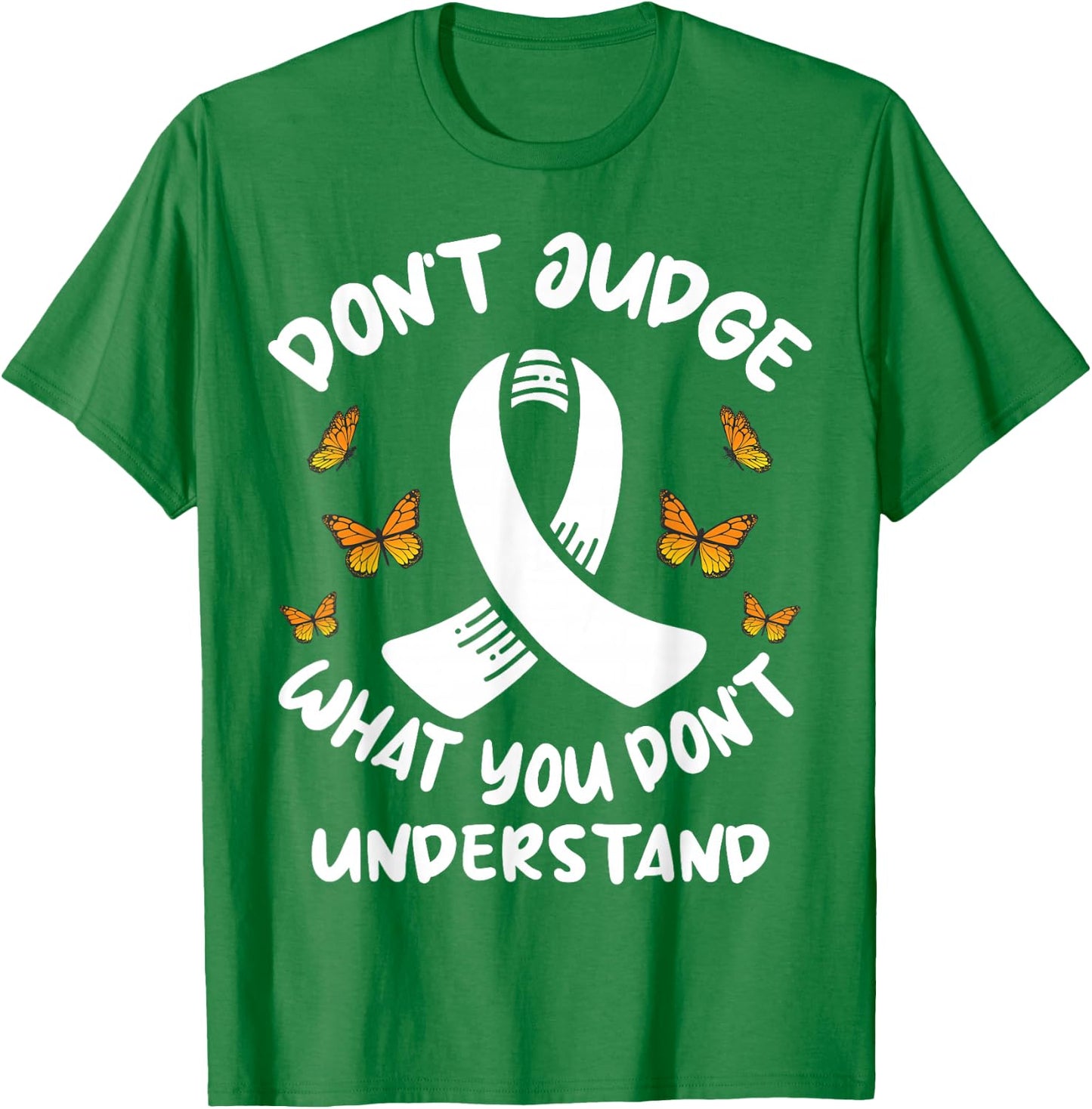 Multiple Sclerosis MS Butterfly T-Shirt - T-Shirt | Irish Green