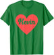 I Heart Kevin - First Names and Hearts, I Love Kevin T-Shirt - T-Shirt | Irish Green