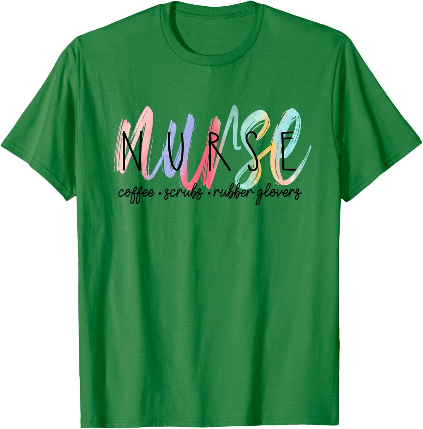 Cute Watercolor Nurse T-Shirt - T-Shirt | Irish Green