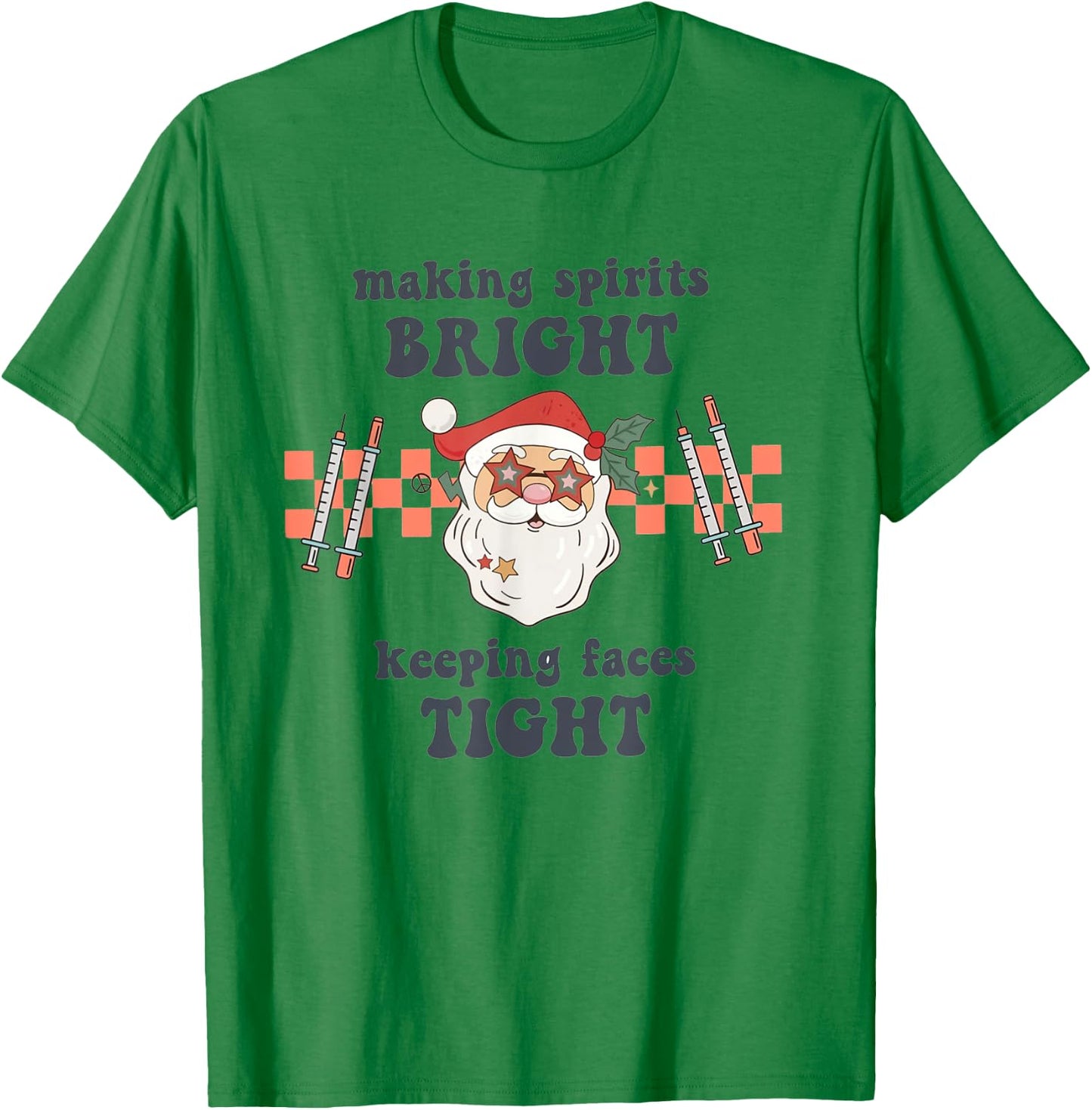 Nurse Injector Christmas Filler Dysport Dealer Cosmetic T-Shirt - T-Shirt | Irish Green