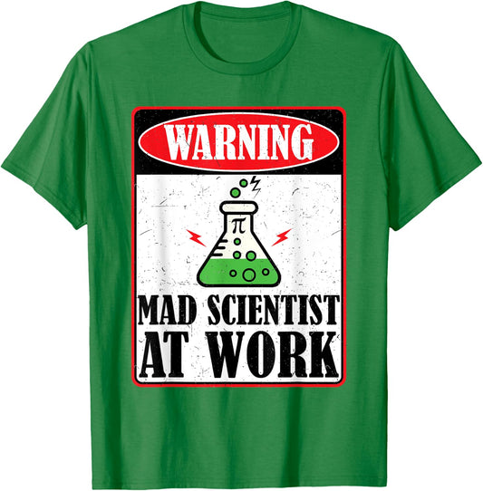 Funny Mad Scientist Costume Science Chemistry Kids Boy Adult T-Shirt - T-Shirt | Irish Green