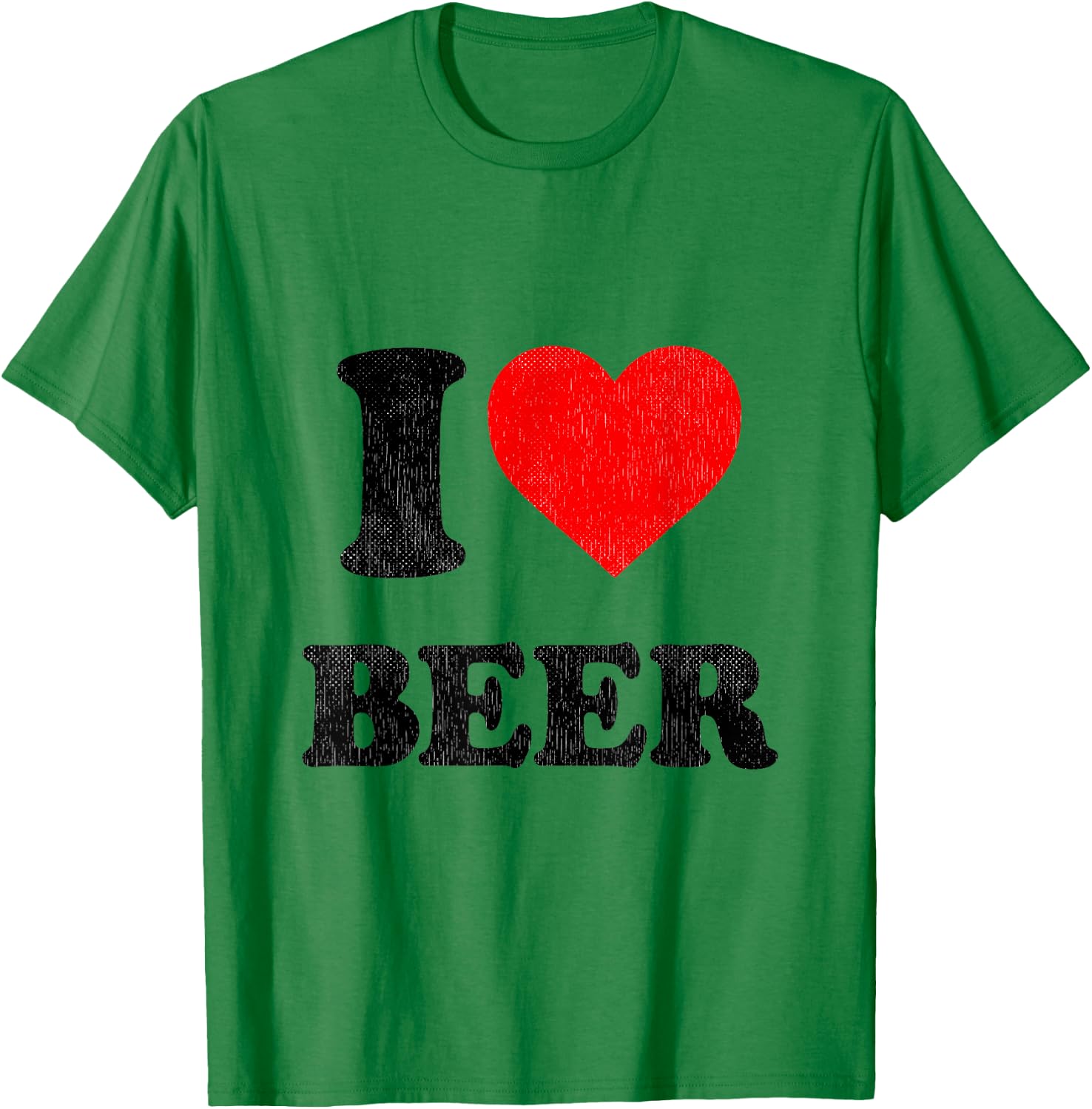 I Heart Beer Shirt For Beer Drinker I Love Beer T-Shirt - T-Shirt | Irish Green