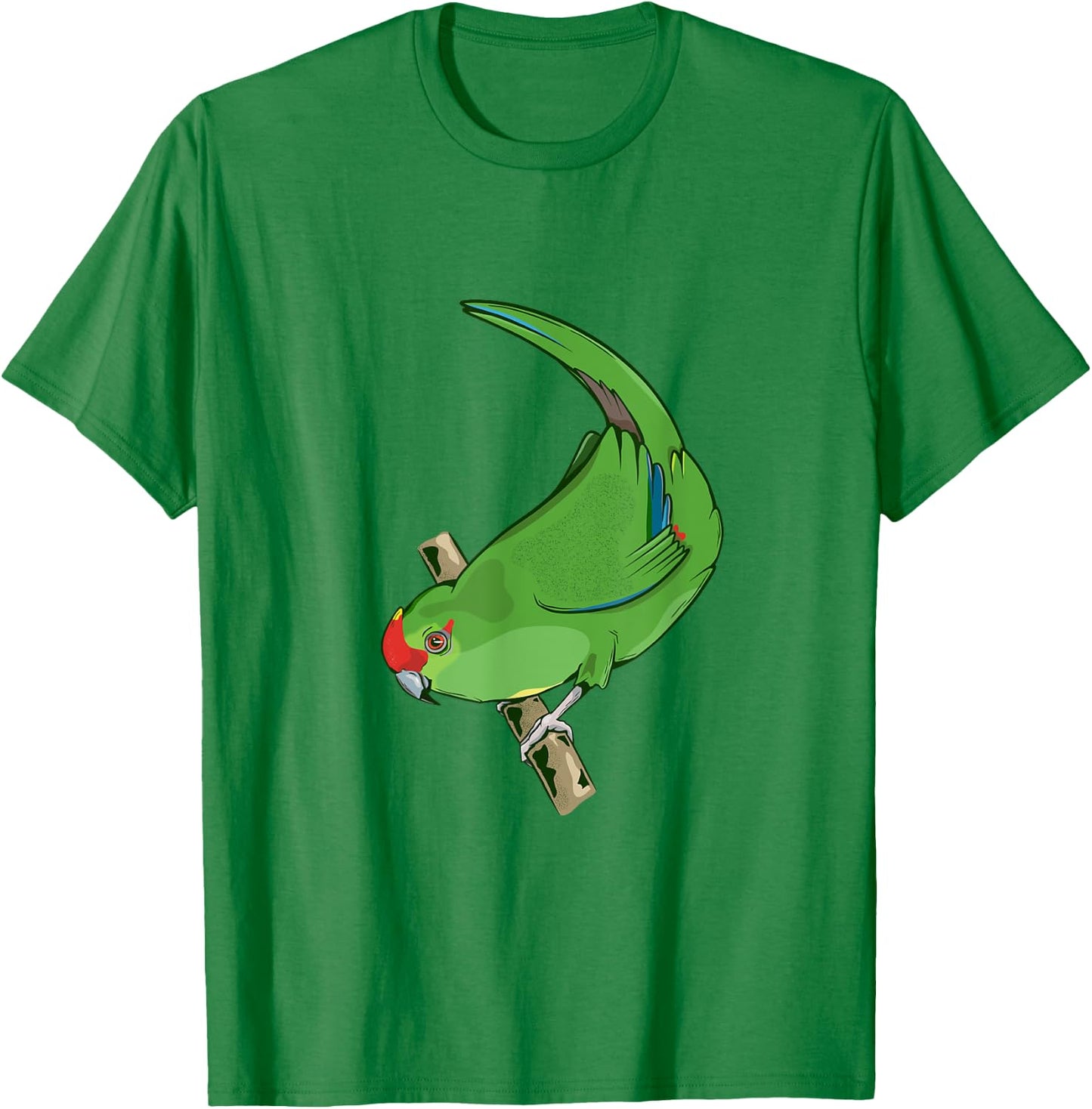Red-crowned parakeet Kakariki T-Shirt - T-Shirt | Irish Green