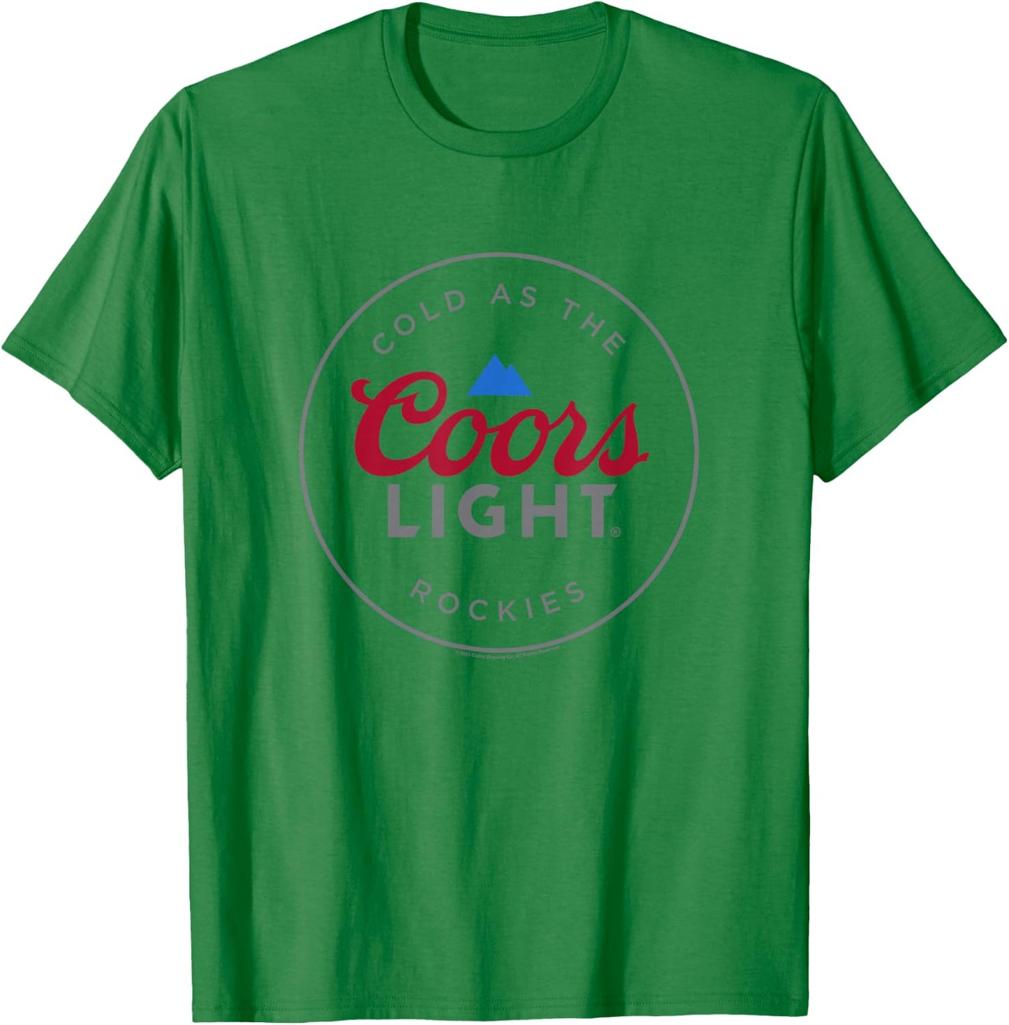 Coors Brewing Company Cold As The Coors Light Rockies Poster T-Shirt - T-Shirt | Irish Green