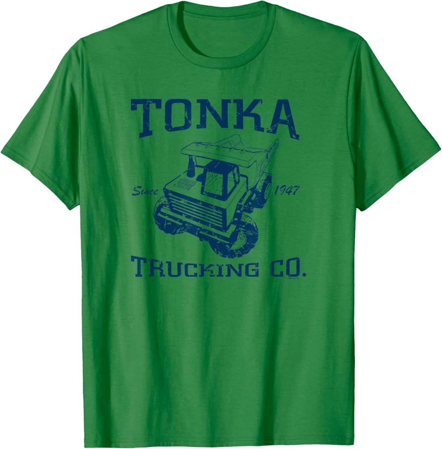 Tonka Trucking Co. Since 1947 Distressed Dump Truck Poster T-Shirt - T-Shirt | Irish Green