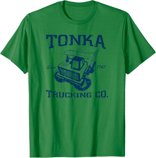 Tonka Trucking Co. Since 1947 Distressed Dump Truck Poster T-Shirt - T-Shirt | Irish Green