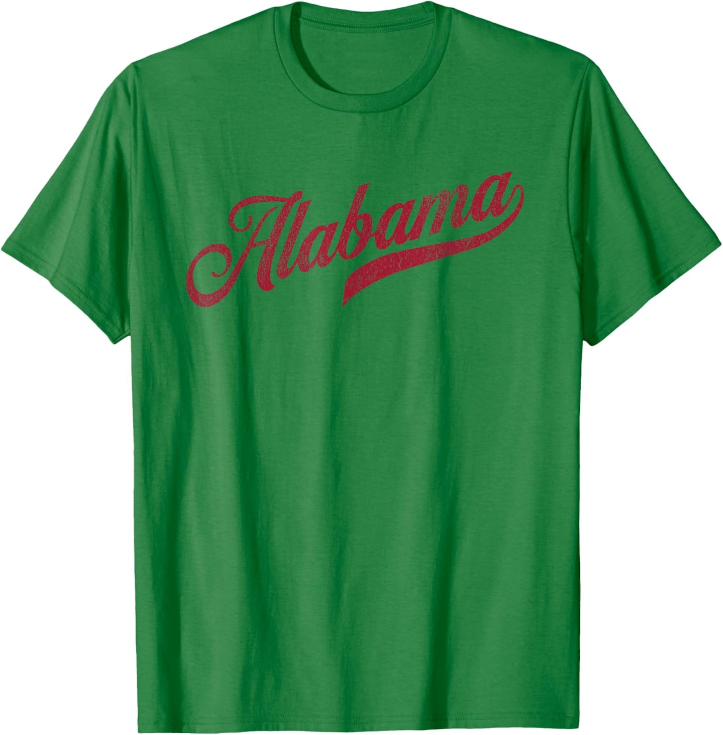 Alabama Varsity Script Classic Sports Jersey Style T-Shirt - T-Shirt | Irish Green