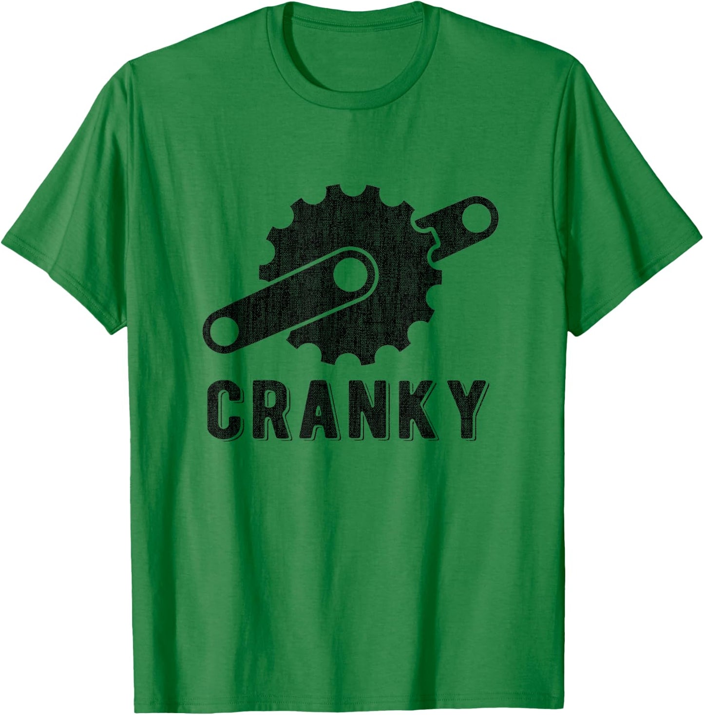Bicycle Cranky Retro Design for Cycling Lovers T-Shirt - T-Shirt | Irish Green