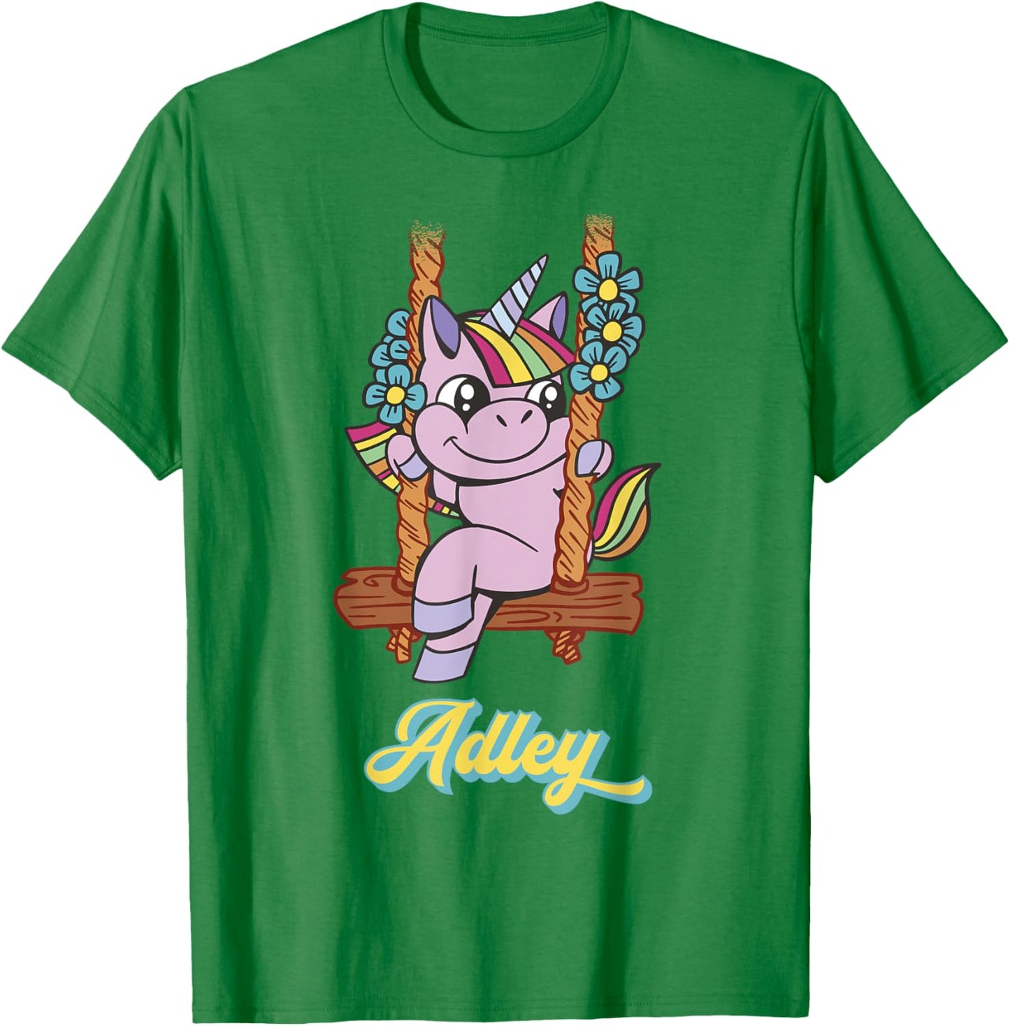Adley Merch Unicorn Design T-Shirt - T-Shirt | Irish Green