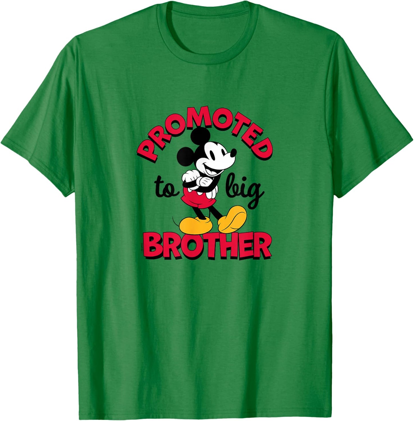 Disney - Mickey Promoted to Big Brother T-Shirt - T-Shirt | Irish Green