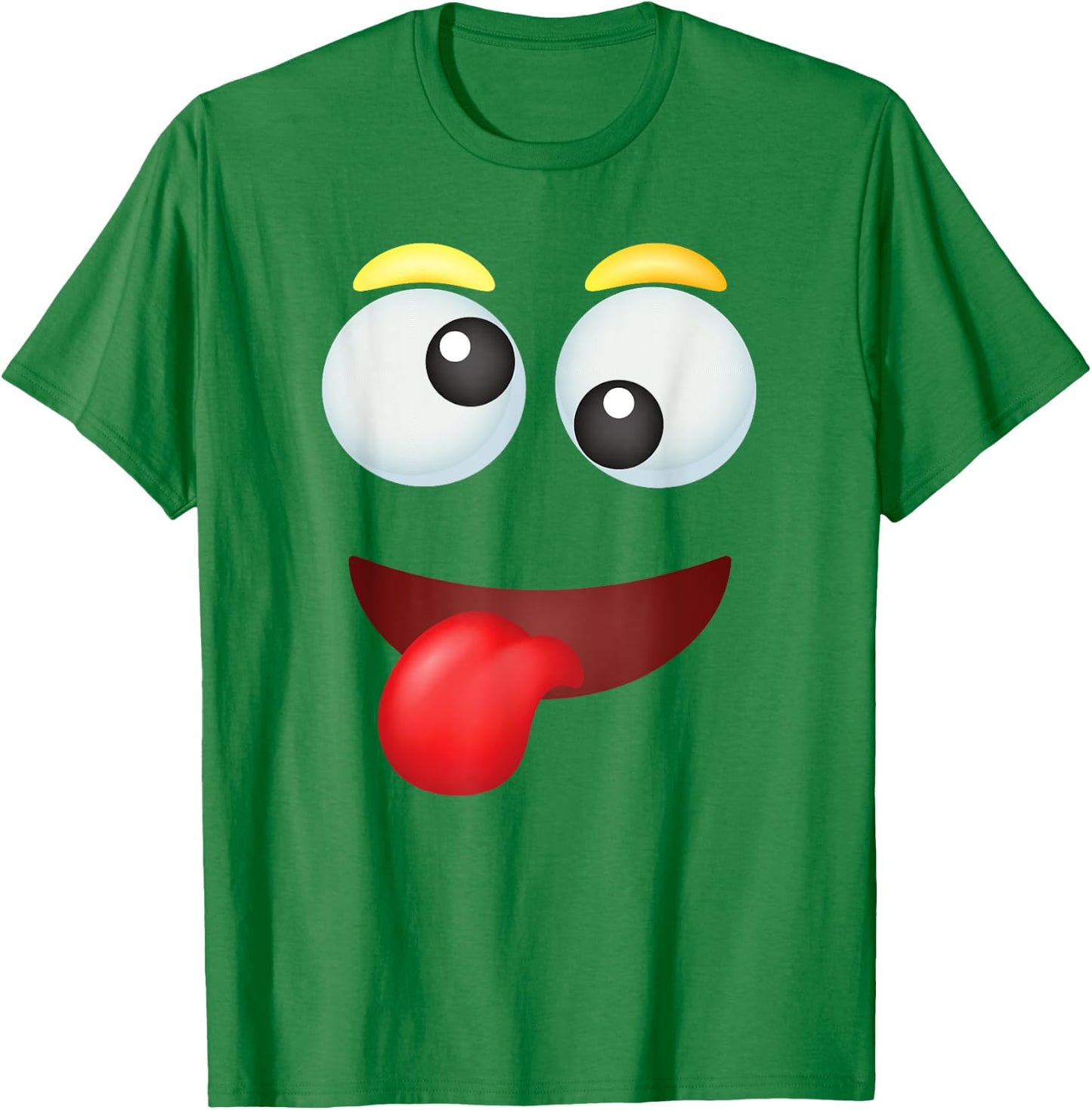 Funny Group Costume Halloween Team Outfit Crazy Emoticon T-Shirt - T-Shirt | Irish Green