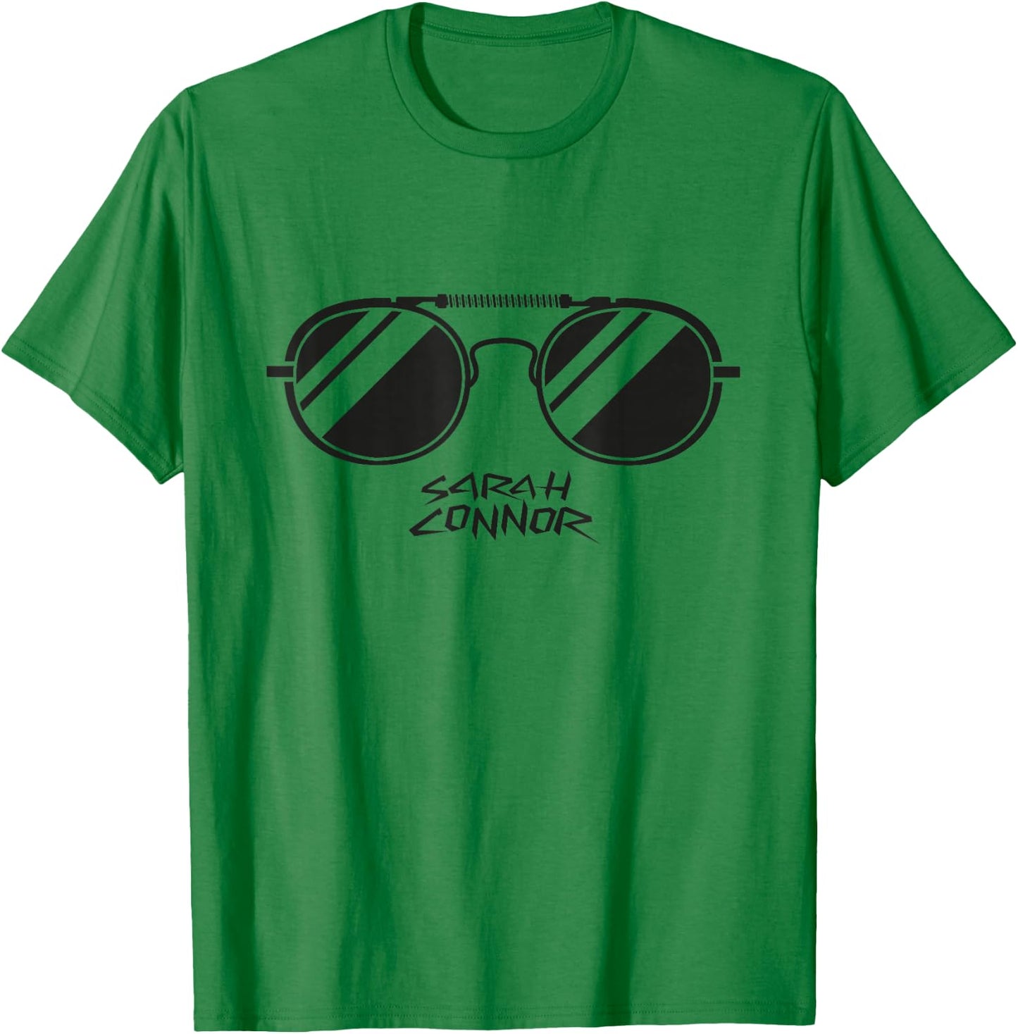 Terminator 2 Sarah Connor Sunglasses T-Shirt - T-Shirt | Irish Green