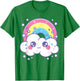 Kidcore Aesthetic Kawaii Pastel Rainbow Cloud Alt Clothing T-Shirt - T-Shirt | Irish Green