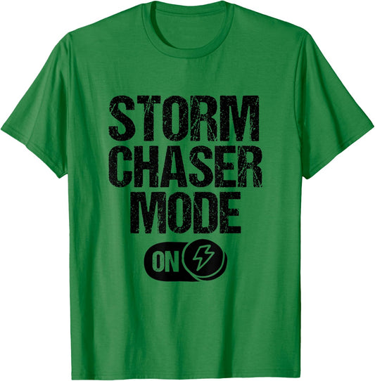 Retro Vintage Storm Chaser Meteorologist Storm Chasing T-Shirt - T-Shirt | Irish Green