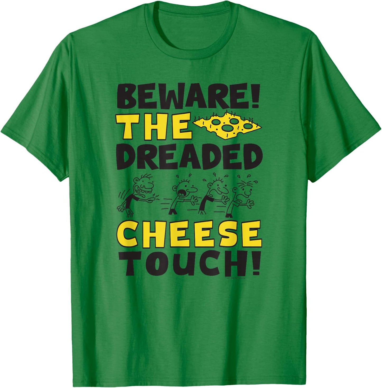 Diary of a Wimpy Kid Beware of The Cheese Touch Small T-Shirt - T-Shirt | Irish Green