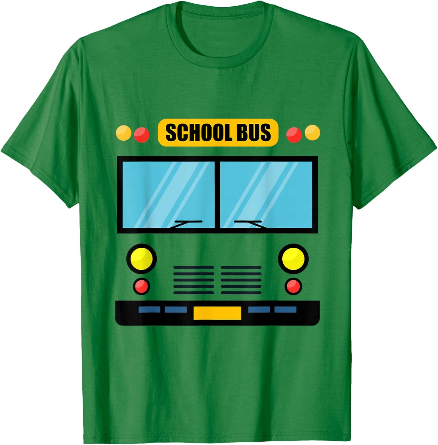 School Bus Costume Cool Easy Vehicle Halloween T-Shirt - T-Shirt | Irish Green