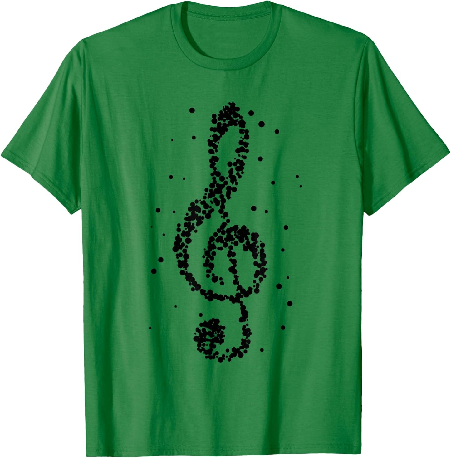 Music in black and white Musician Music teachers T-Shirt - T-Shirt | Irish Green