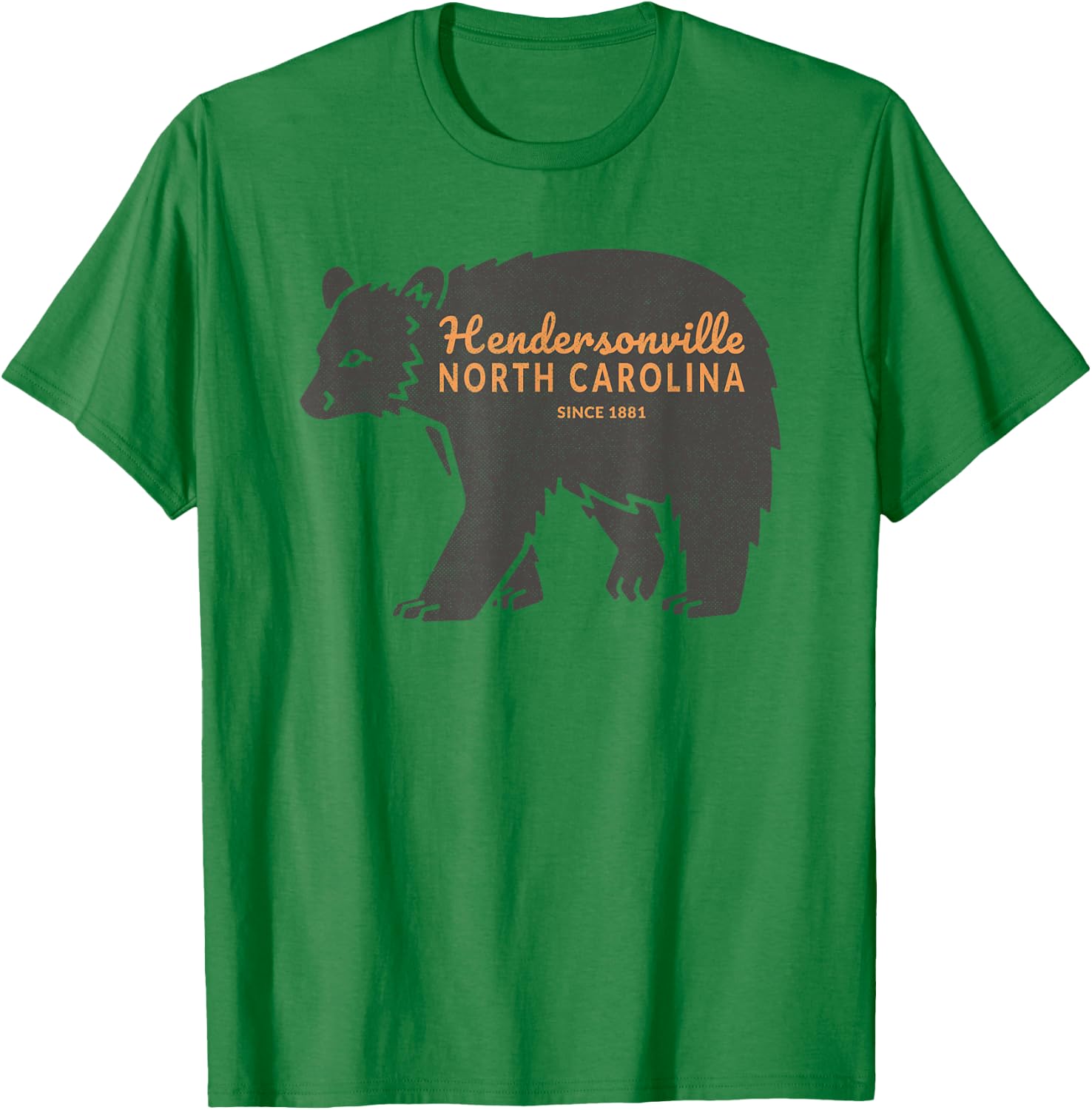 Mountain Towns of NC Bear Hendersonville, NC T-Shirt - T-Shirt | Irish Green