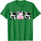 Mom of The Birthday Girl Funny Cow Mom Mama Bday Matching T-Shirt - T-Shirt | Irish Green