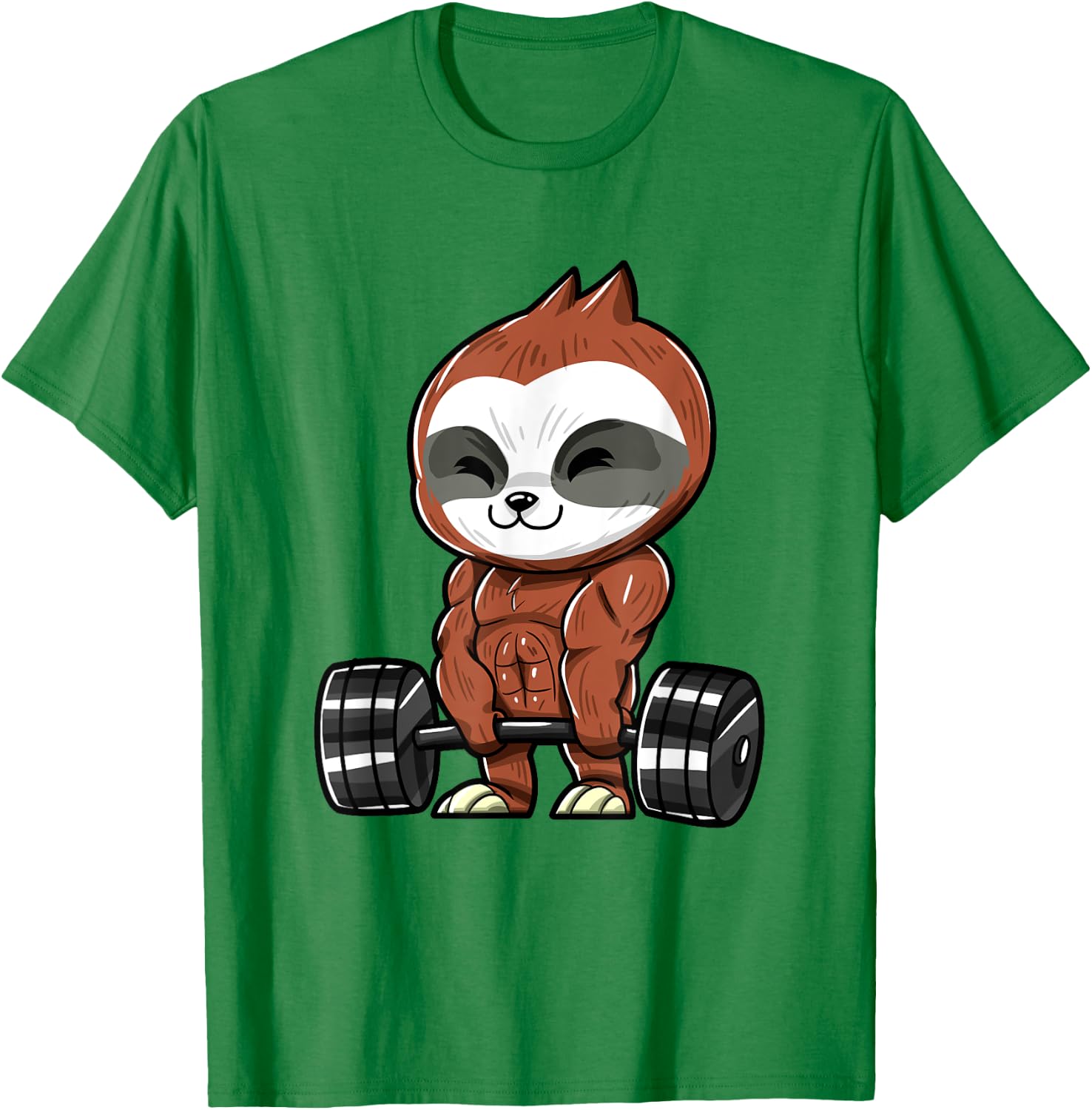 Funny Workout Gym Sloth Fitness Bodybuilding T-Shirt - T-Shirt | Irish Green