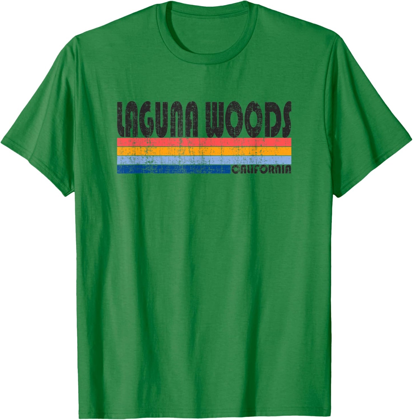 Vintage 70s 80s Style Laguna Woods, CA T-Shirt - T-Shirt | Irish Green