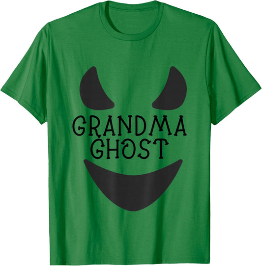 Grandma Ghost Matching Family Halloween Costume T-Shirt - T-Shirt | Irish Green