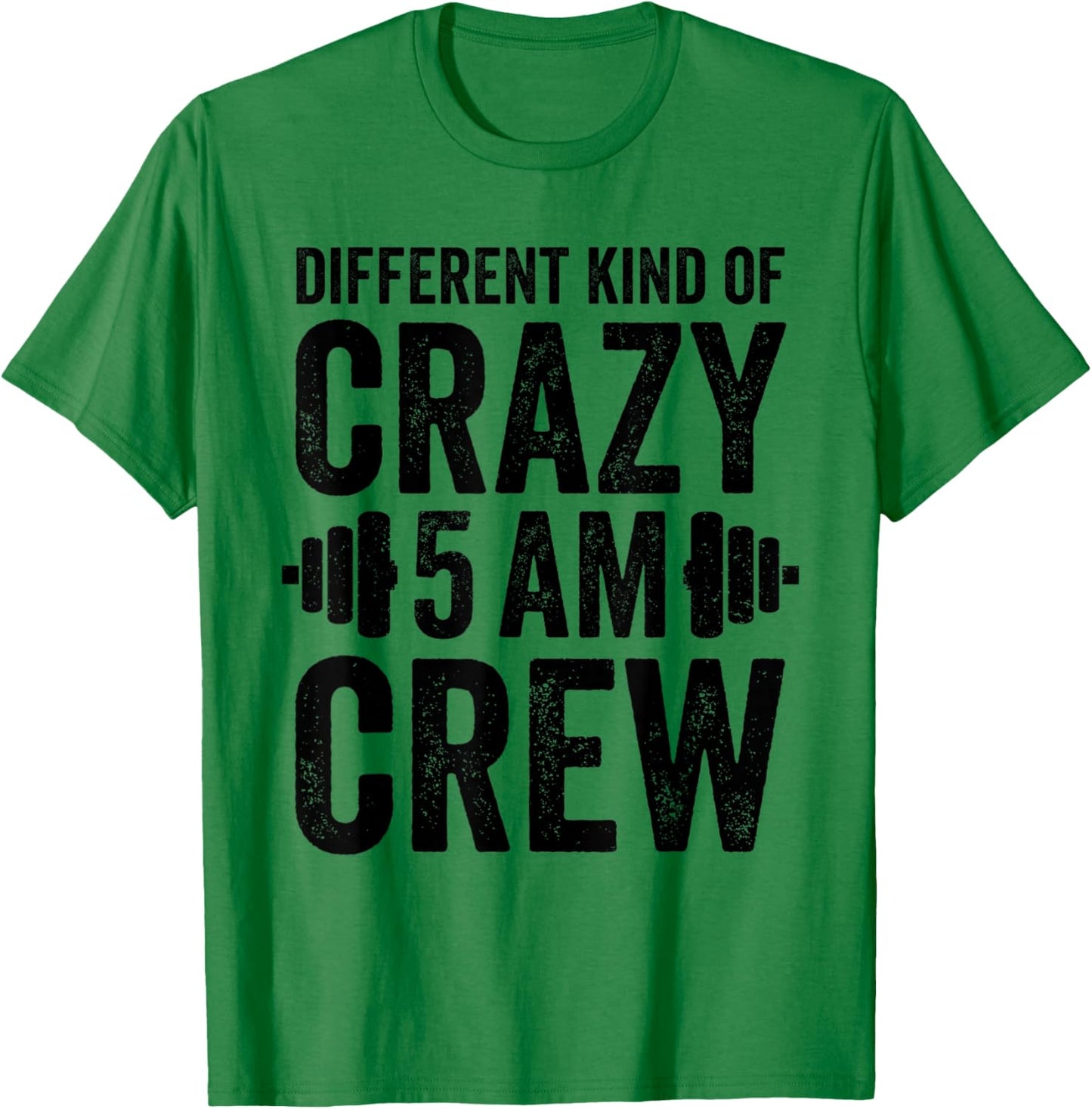 Workout Squad 5AM Crew Funny Gym Quote T-Shirt - T-Shirt | Irish Green