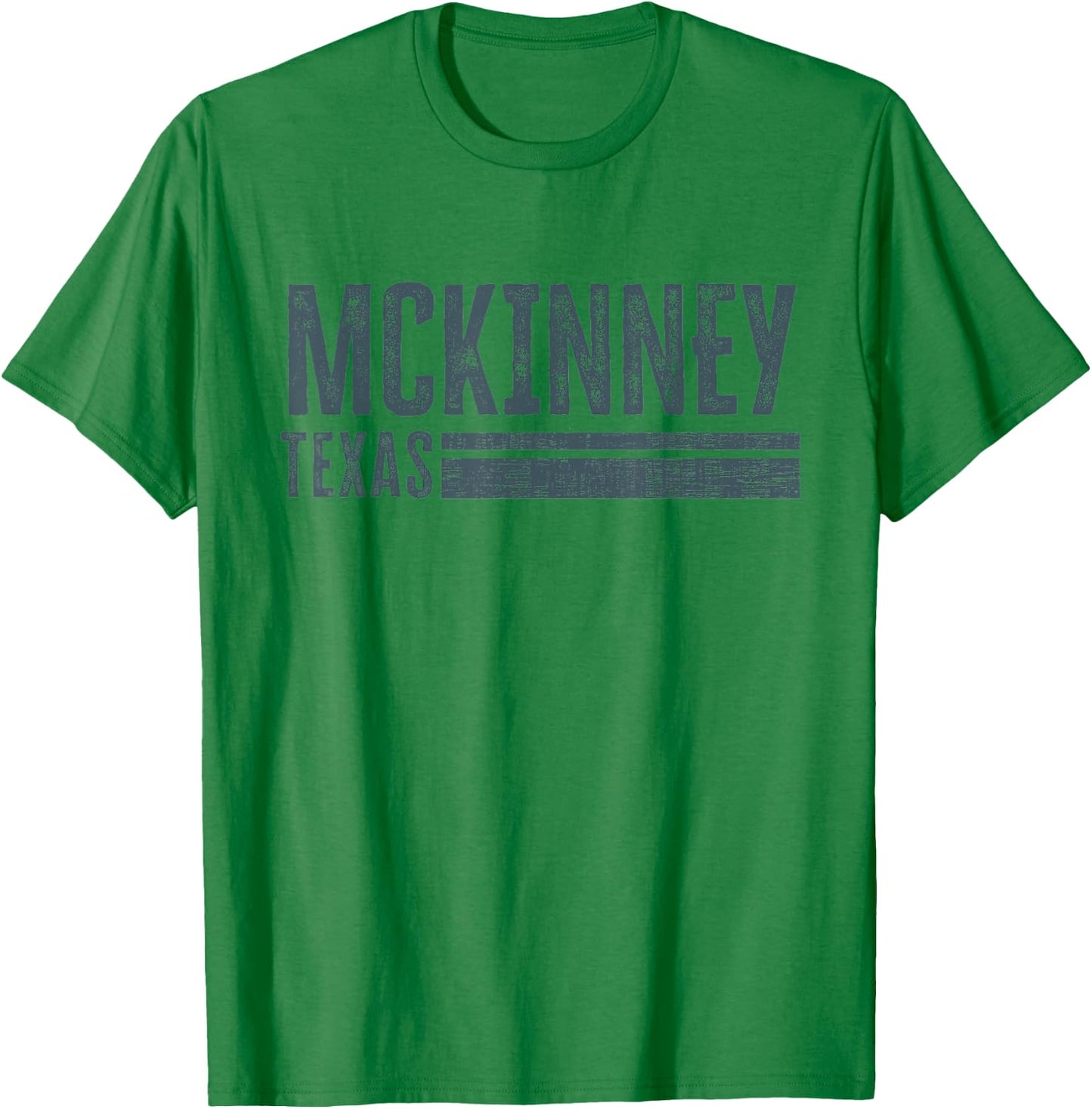 McKinney Vintage Texas Design Retro Distressed T-Shirt - T-Shirt | Irish Green