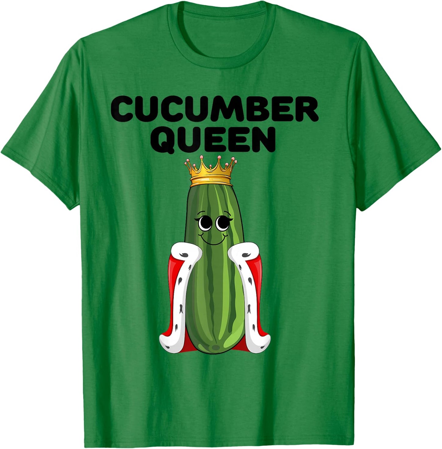 Cucumber Queen Girls Cucumber Lover Design | Cucumber T-Shirt - T-Shirt | Irish Green