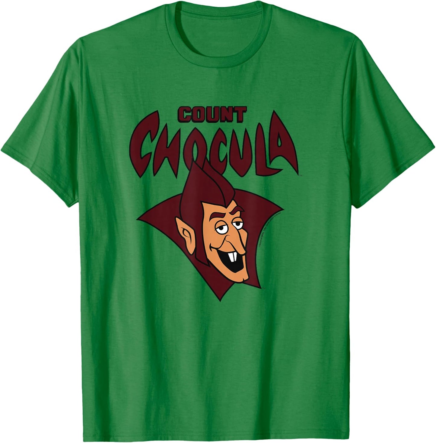 Count Chocula Spooky Vintage Big Face Epic Chest Portrait T-Shirt - T-Shirt | Irish Green