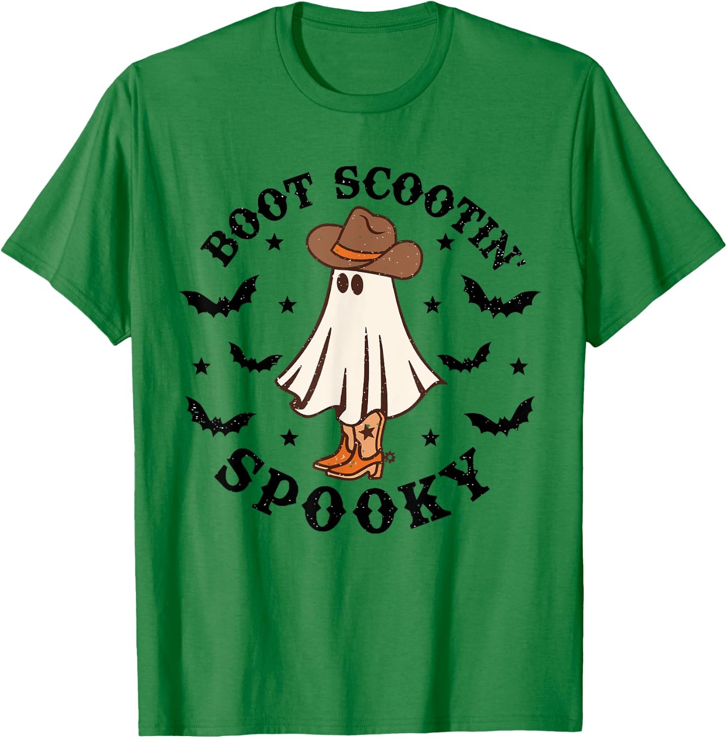 Boot Scootin Spooky T-Shirt - T-Shirt | Irish Green