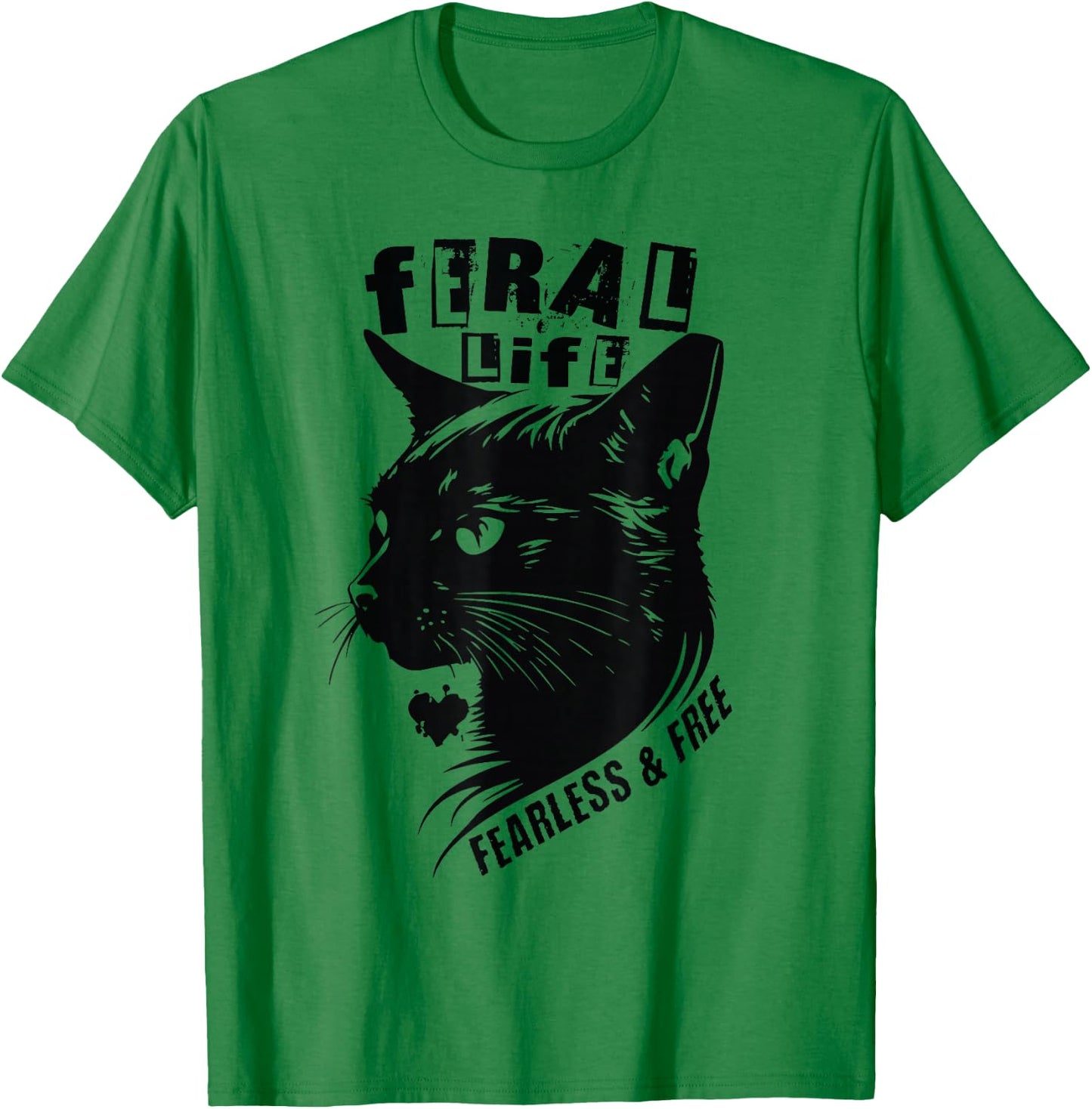 Feral Cats Cat Rescue Cute Foster Mom Kittens Adopt Cats TNR T-Shirt - T-Shirt | Irish Green