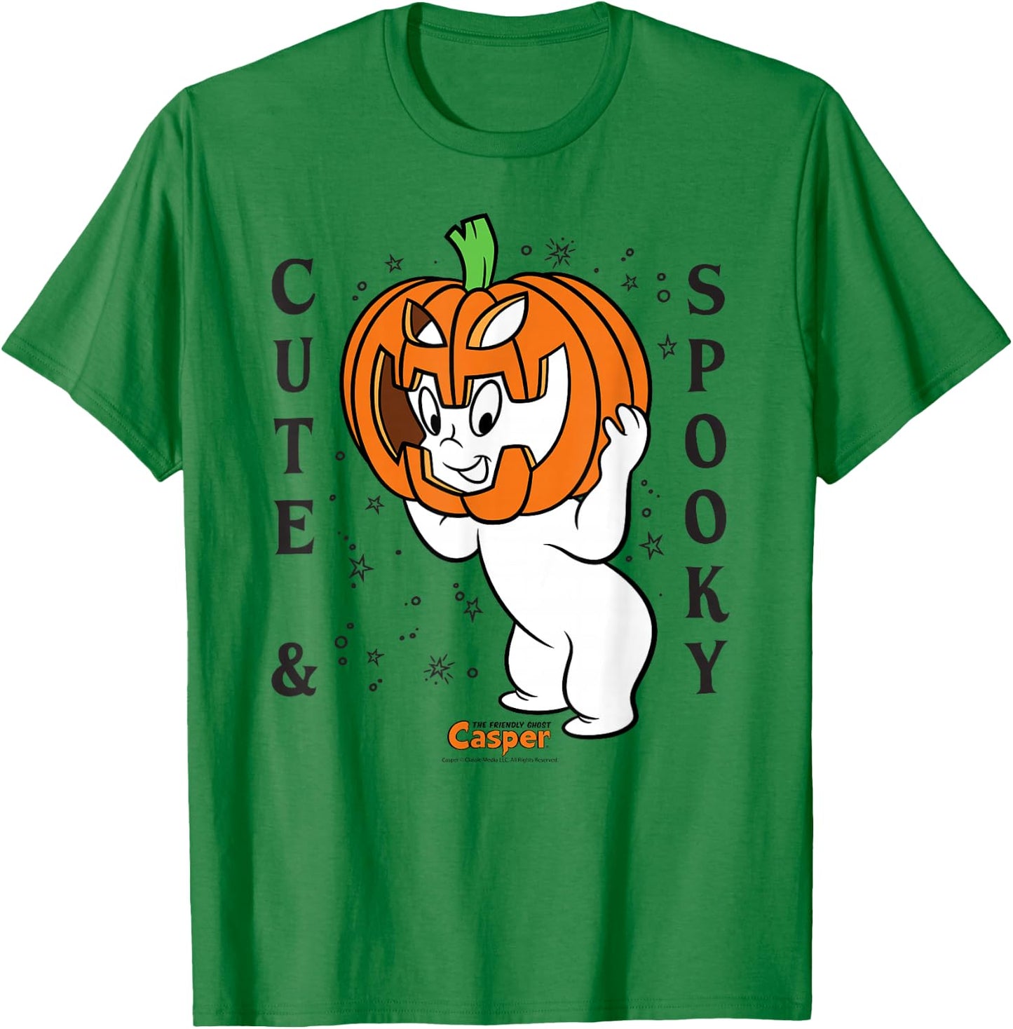 Casper the Friendly Ghost Halloween Cute & Spooky T-Shirt - T-Shirt | Irish Green