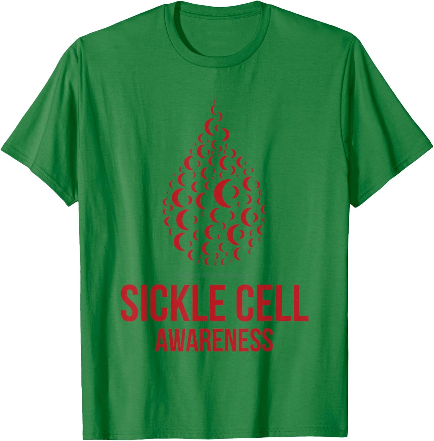 I Wear Burgundy Ribbon Sickle Cell Awareness September T-Shirt - T-Shirt | Irish Green