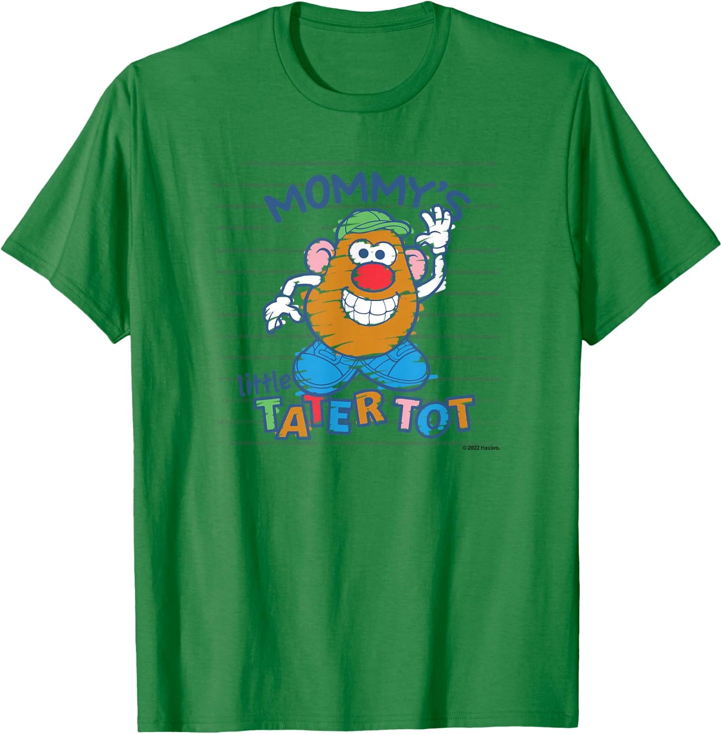 Mr. Potato Head Mommy's Little Tatertot Crayon Colored Shot T-Shirt - T-Shirt | Irish Green
