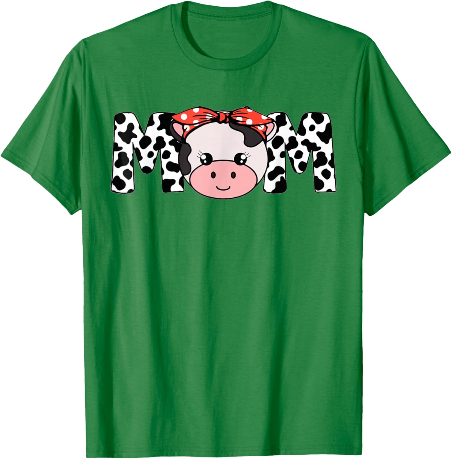 Mom Cow-Print T Shirt Women Heifer Farm Mama T-Shirt - T-Shirt | Irish Green