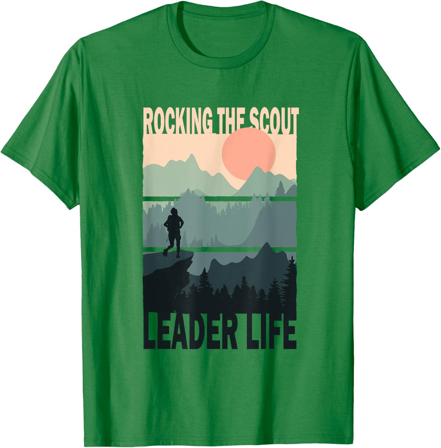 Rocking The Scout Leader Life Cub Master Scouting T-Shirt - T-Shirt | Irish Green