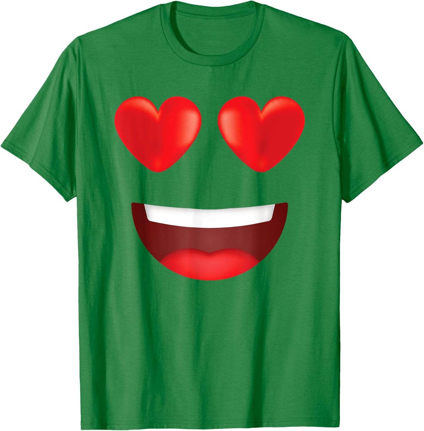 Group Costume Team Valentine Couple Outfit Love Emoticon T-Shirt - T-Shirt | Irish Green